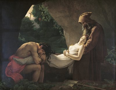 La tumba de Atala, 1808 de Anne Louis Girodet de Roucy Trioson